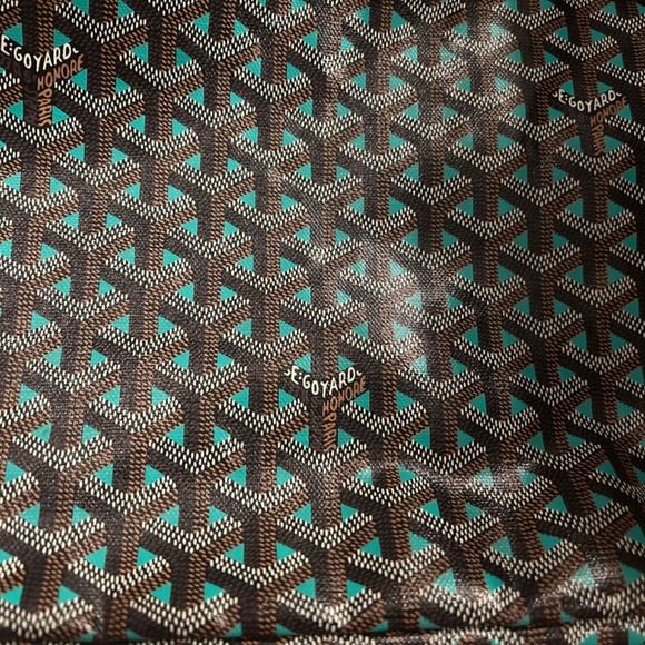 SOLD Goyard Saint Louis LEOplaine Claire Voie Teal Blue reversible t - Picture 13 of 14